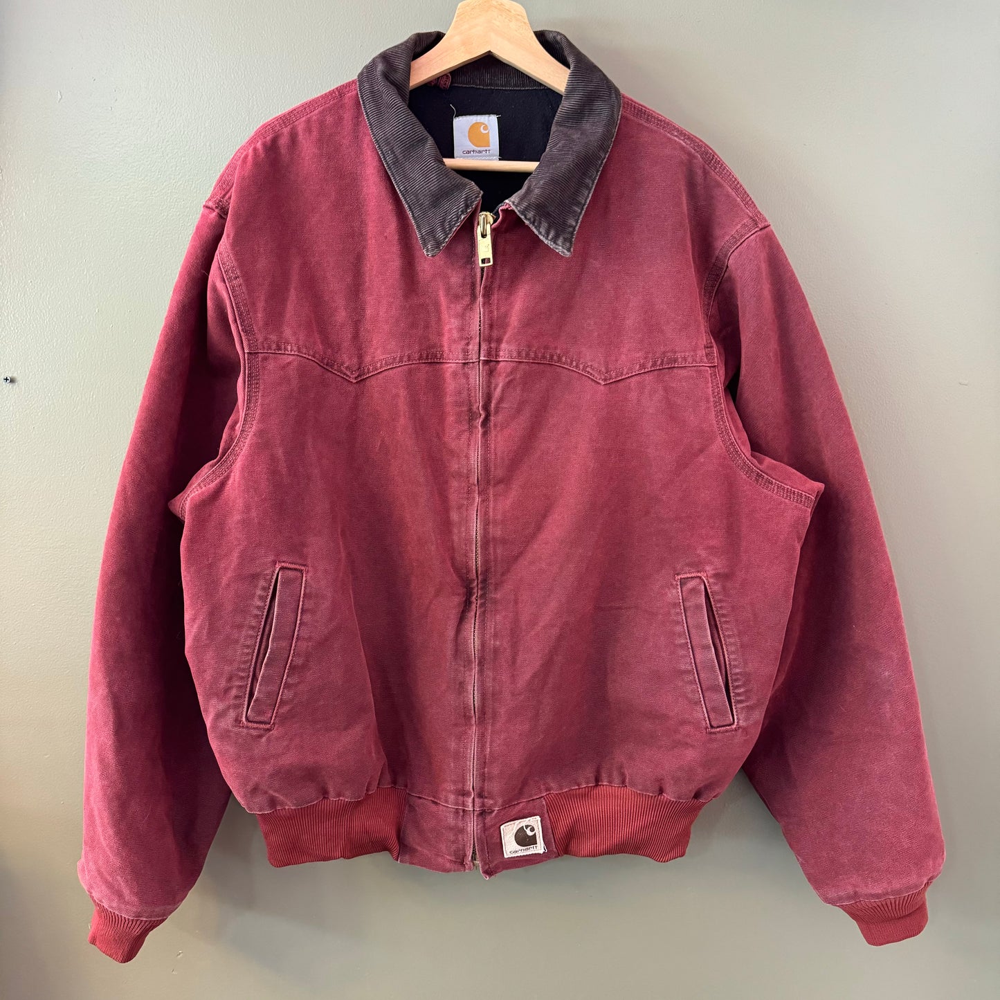 Vintage 90s carhartt Santa Fe size xl crimson Red