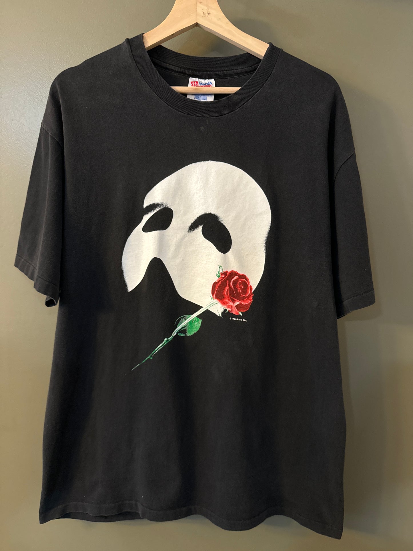 Vintage 1990’s phantom of the opera black t shirt size xl