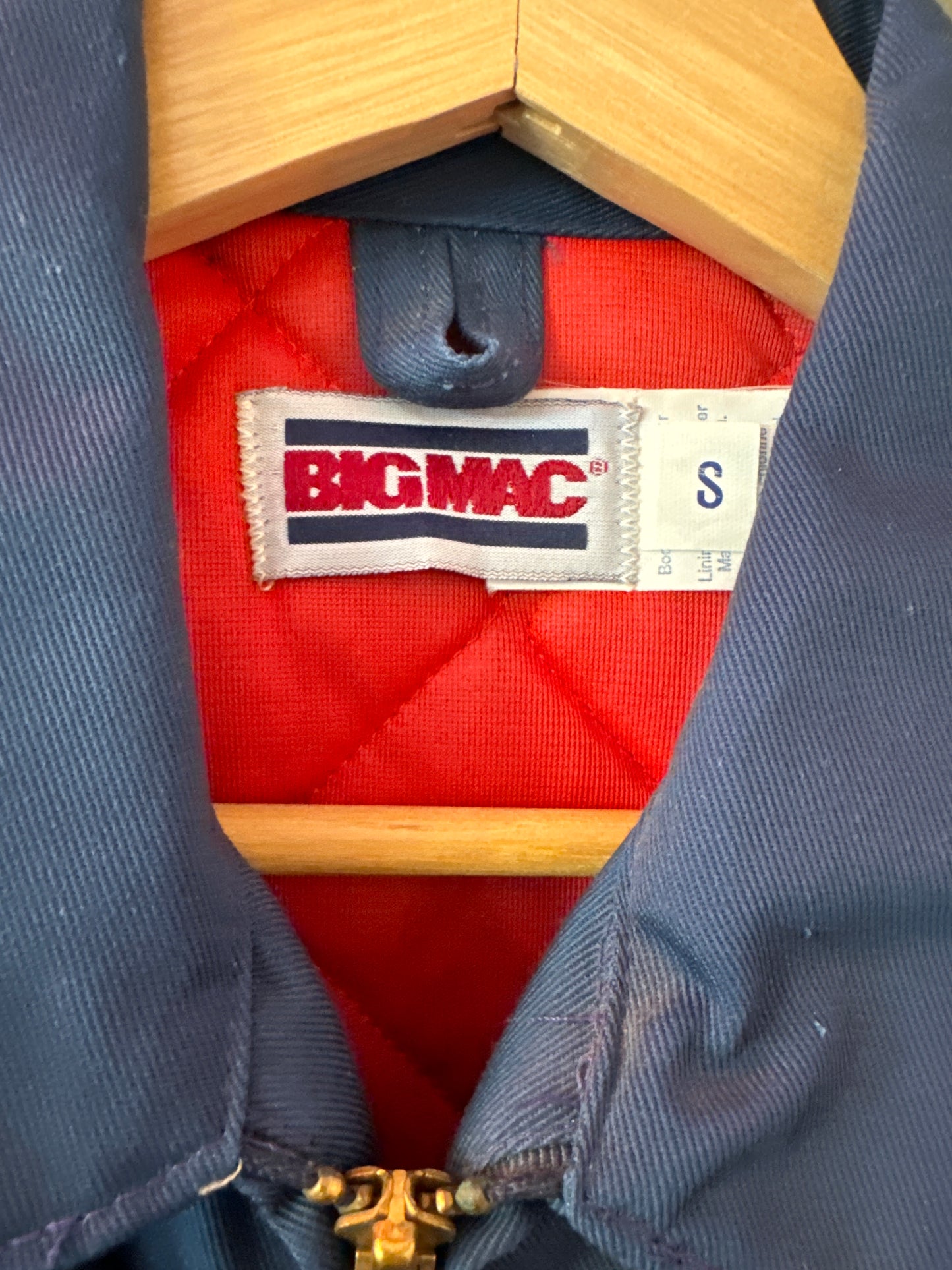 Vintage 1970’s Big Mac work jacket navy blue size small
