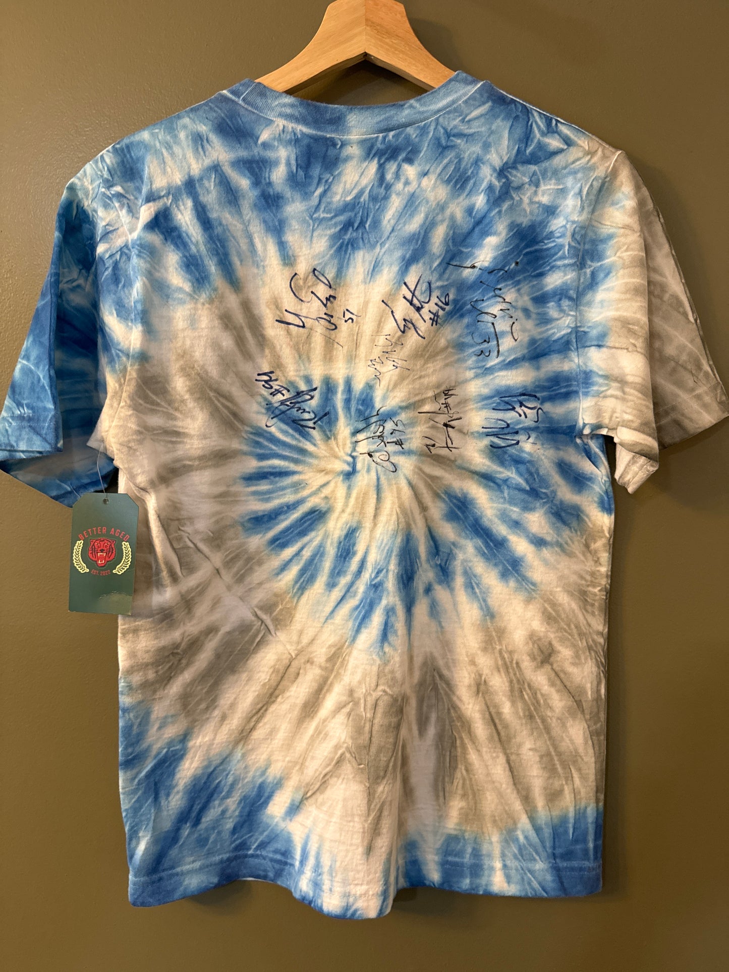 Vintage 1990’s tie dye Detroit lions nfl football t shirt size small