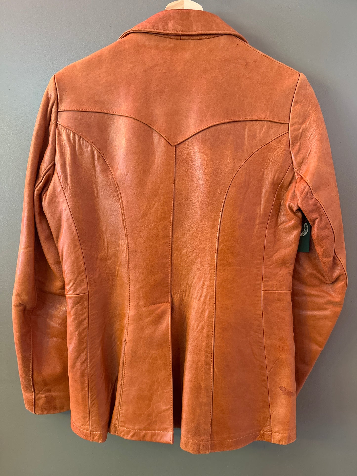 Vintage 1970’s women’s sheep mates New York leather blazer style jacket