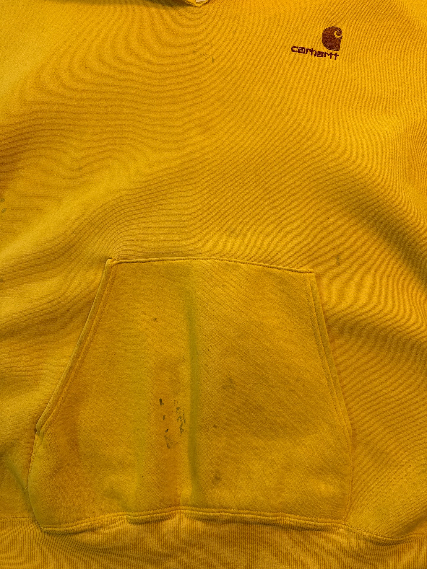 Vintage 1990’s Carhartt hoodie sweatshirt size xl yellow