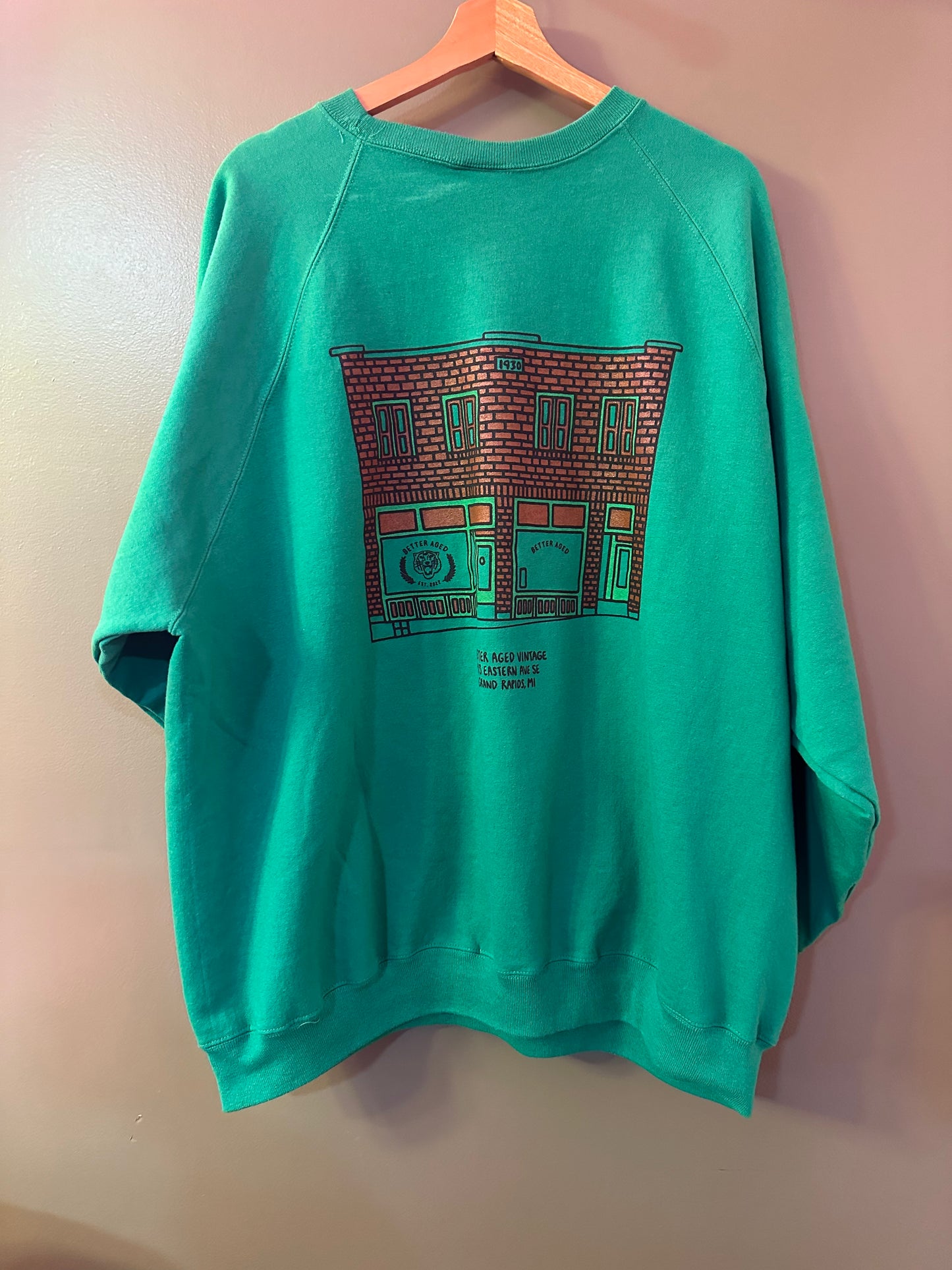 Betteraged Grand Rapids sweatshirt green 3xl