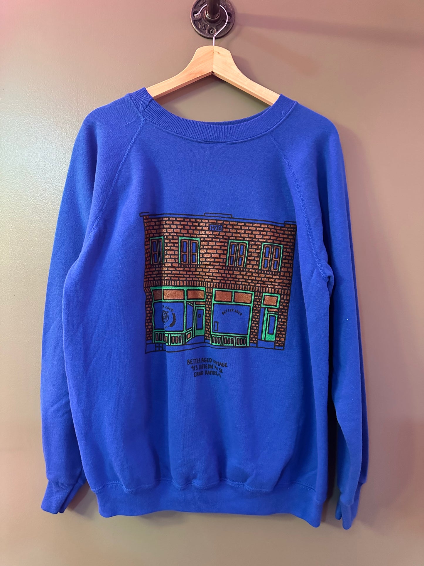 Betteraged Grand Rapids vintage sweatshirt blue size large