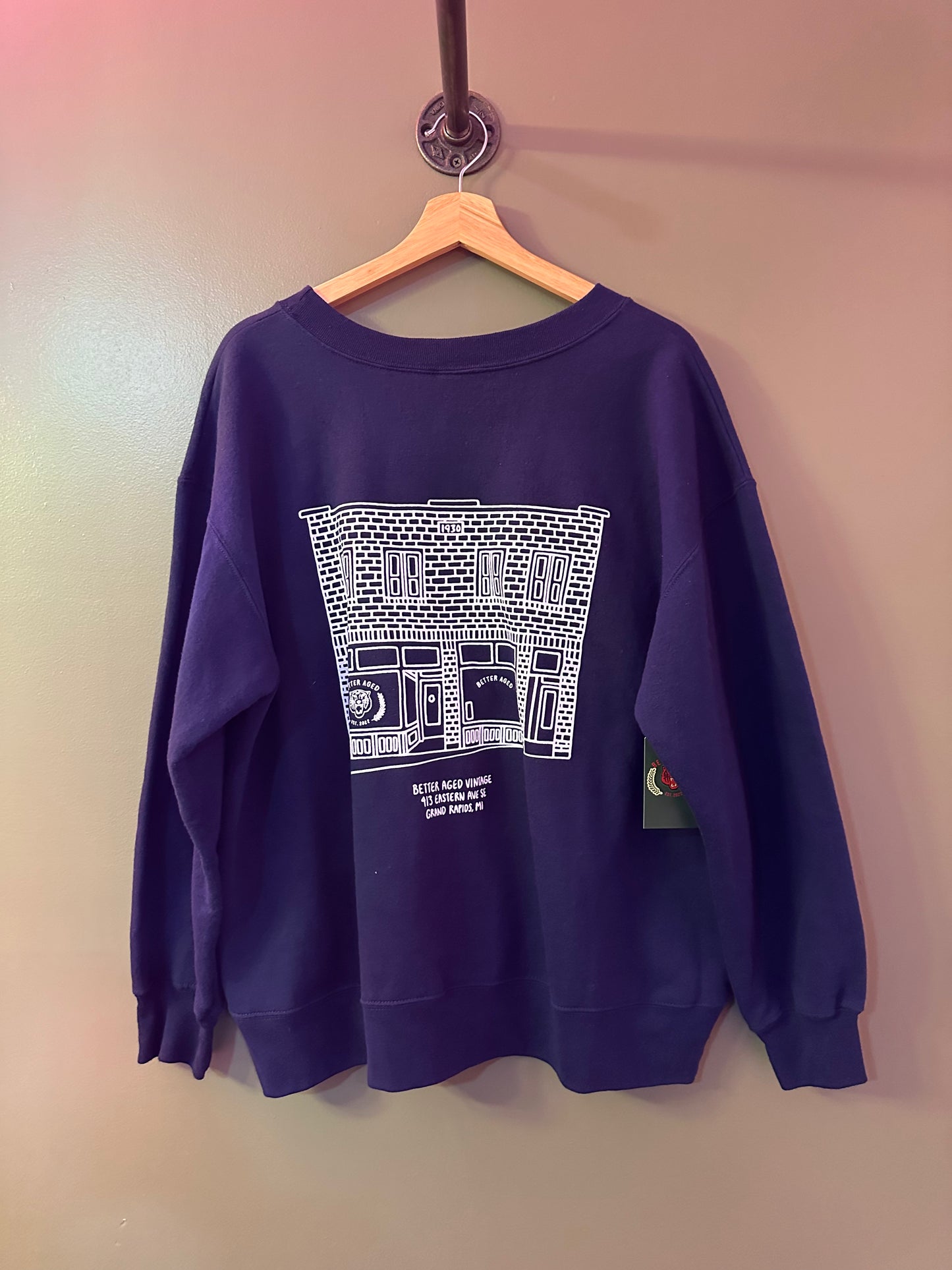 Betteraged Grand Rapids Vintage sweatshirt navy blue size xl
