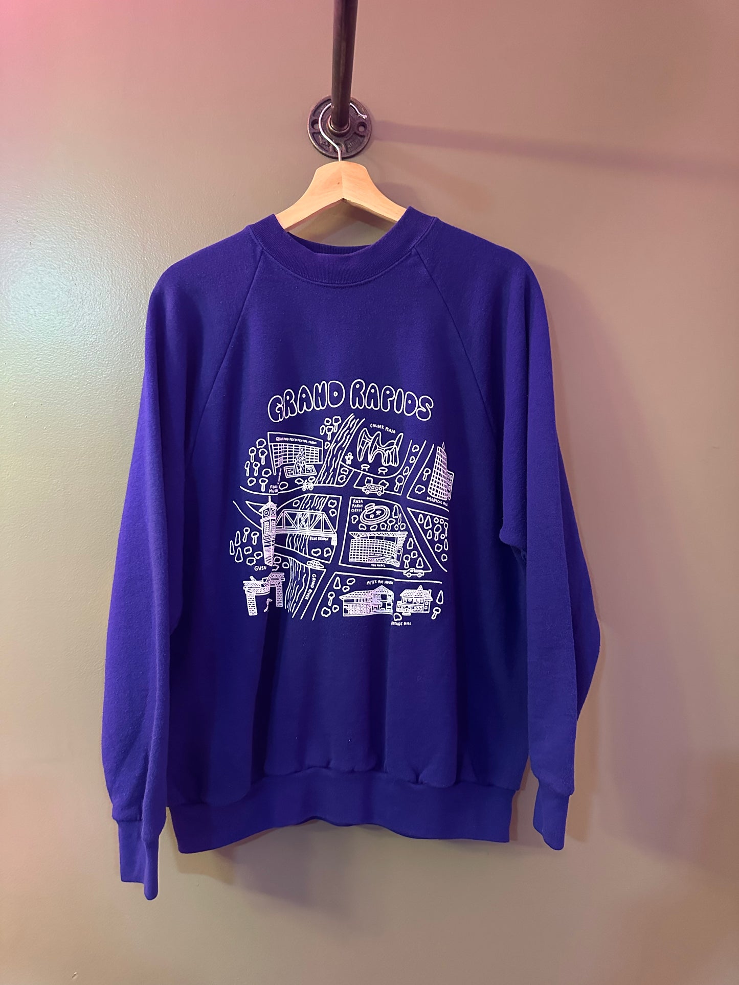 Betteraged Grand Rapids Vintage sweatshirt blue size xl