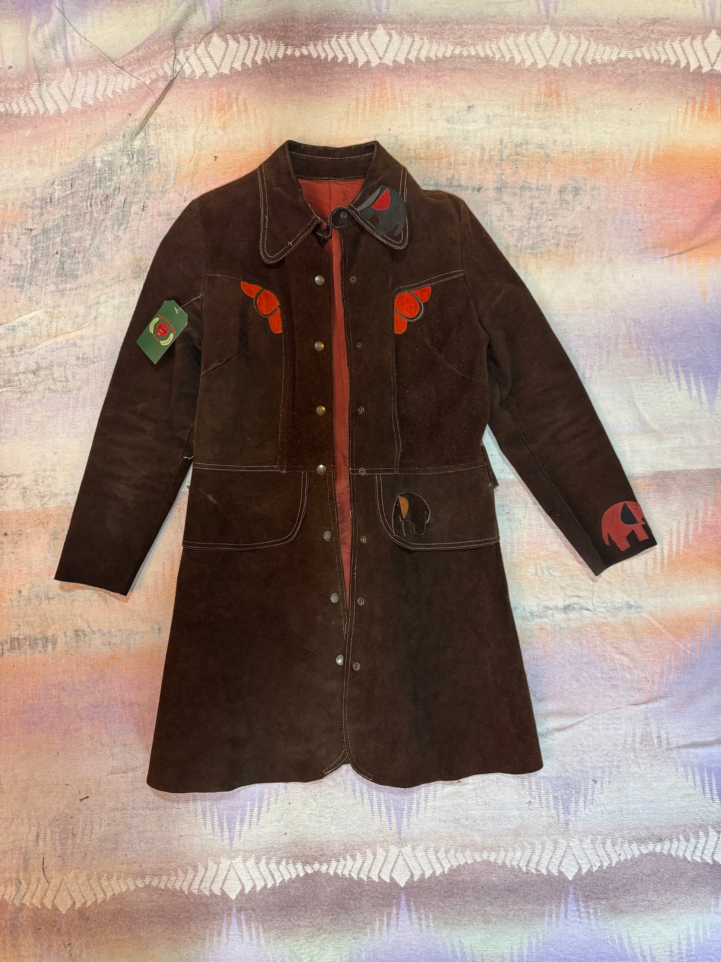 Vintage 1970s Suede Jacket small