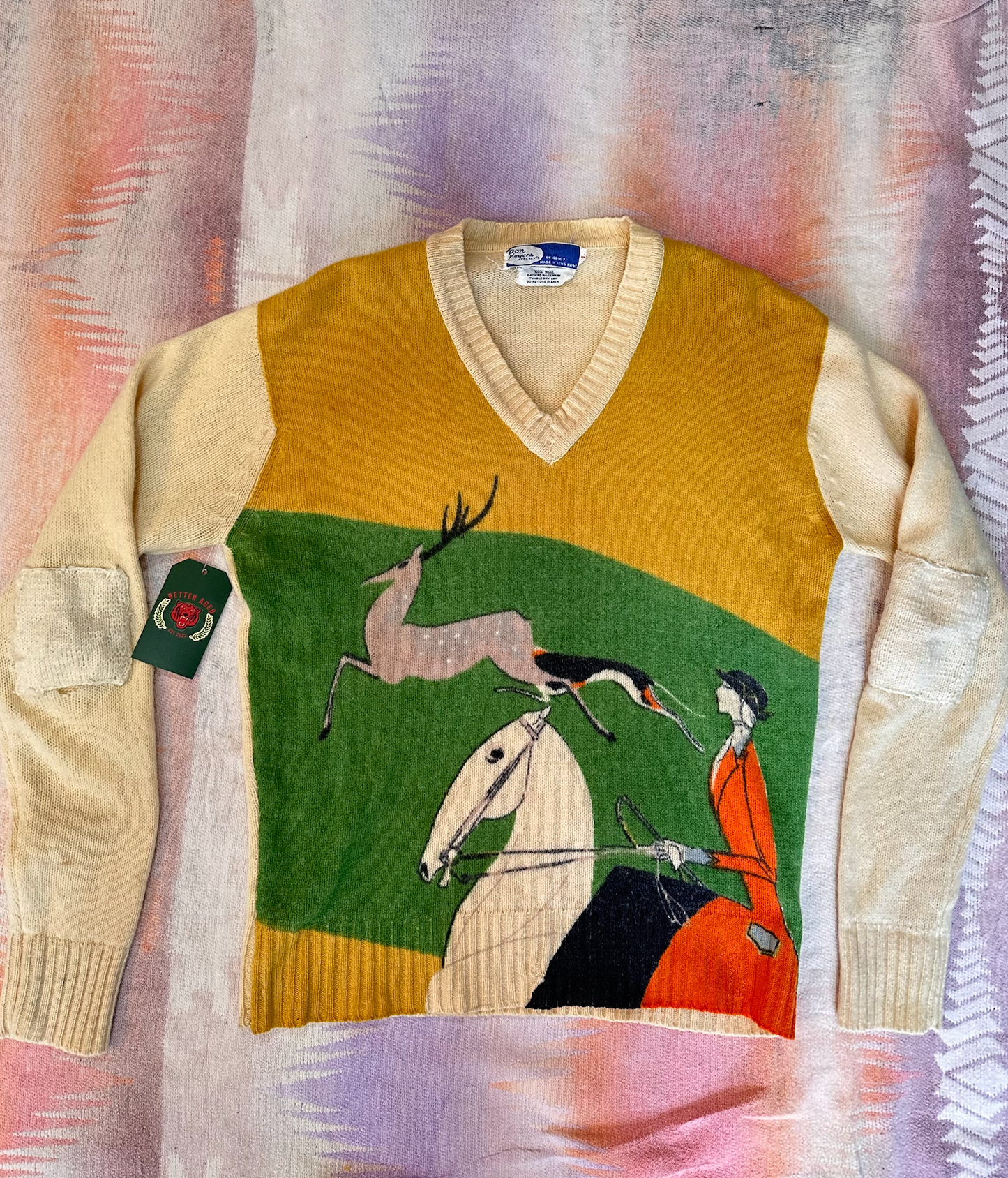 Vintage Pop Art Sweater 1960s