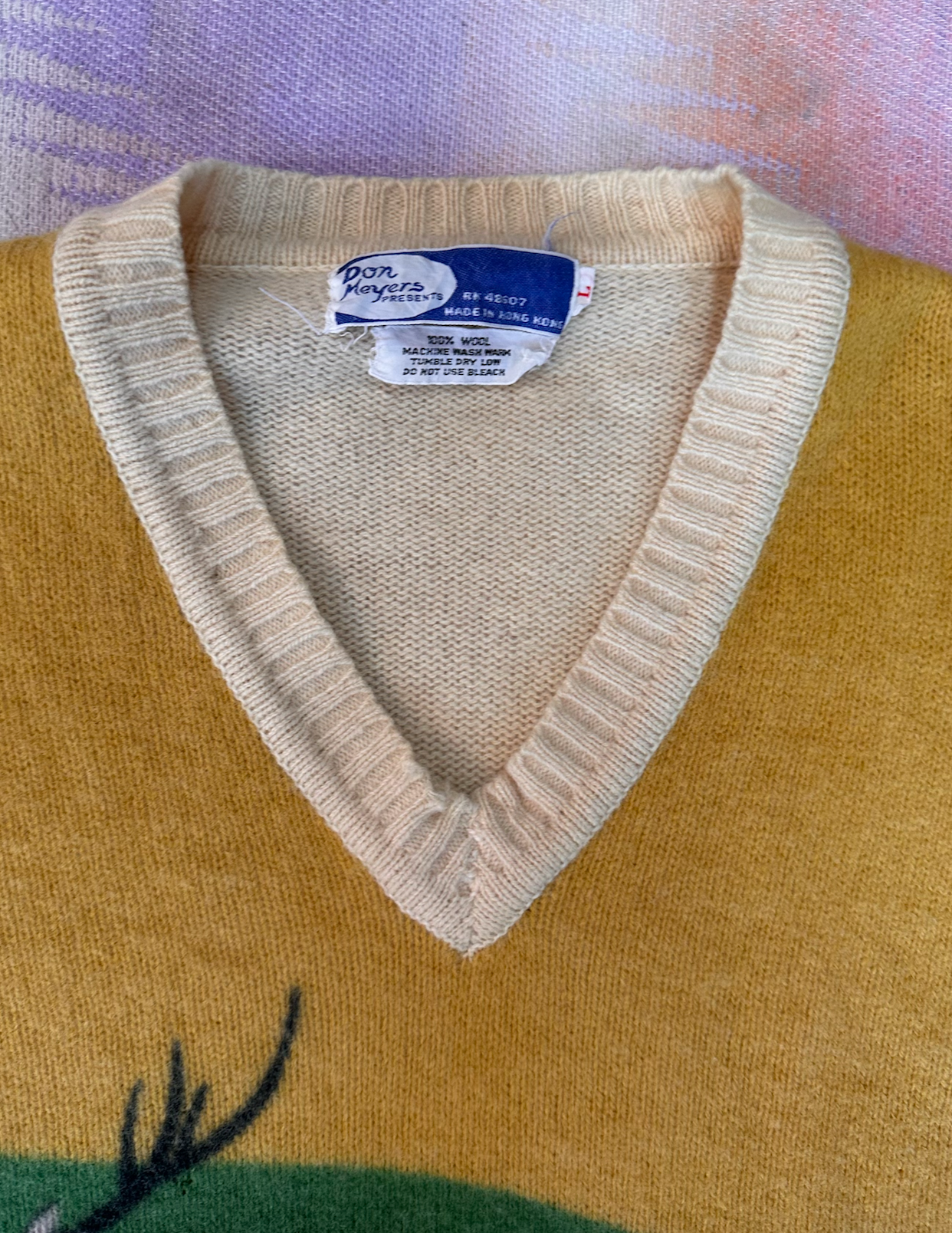 Vintage Pop Art Sweater 1960s