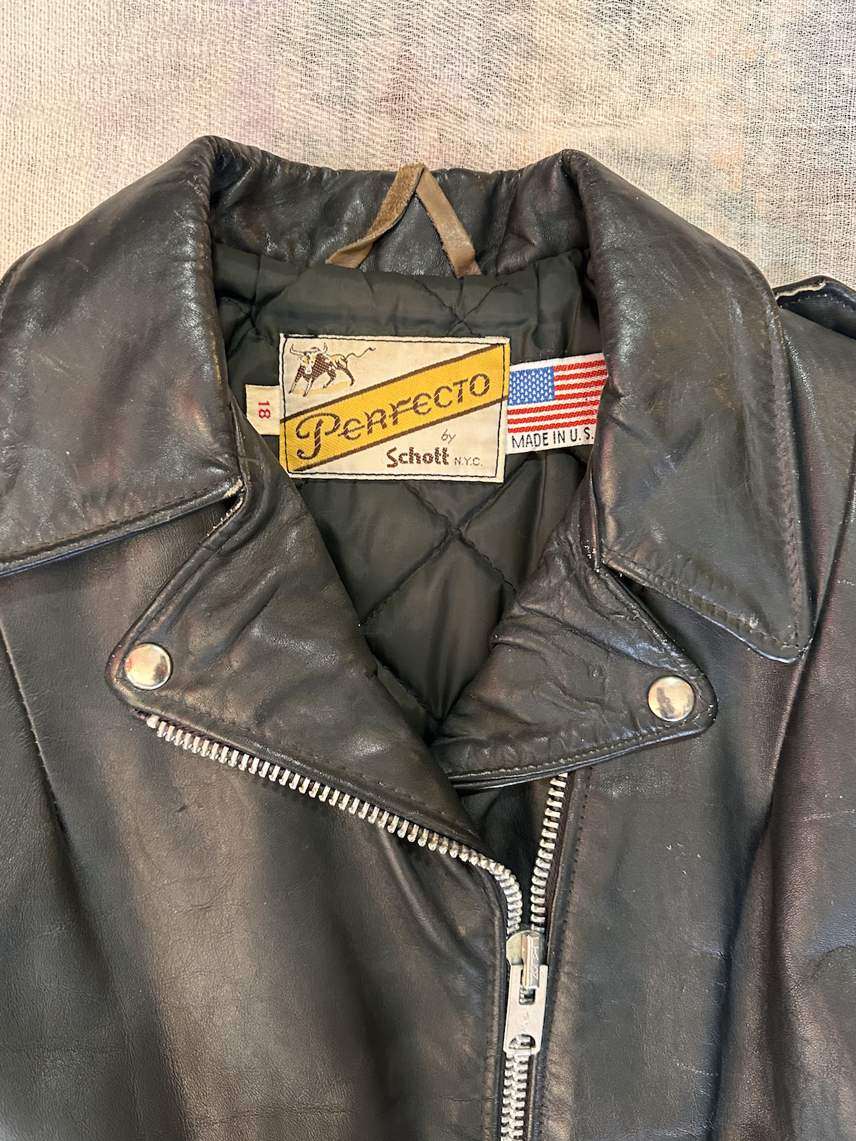 Vintage Schott Perfecto Leather Jacket Medium